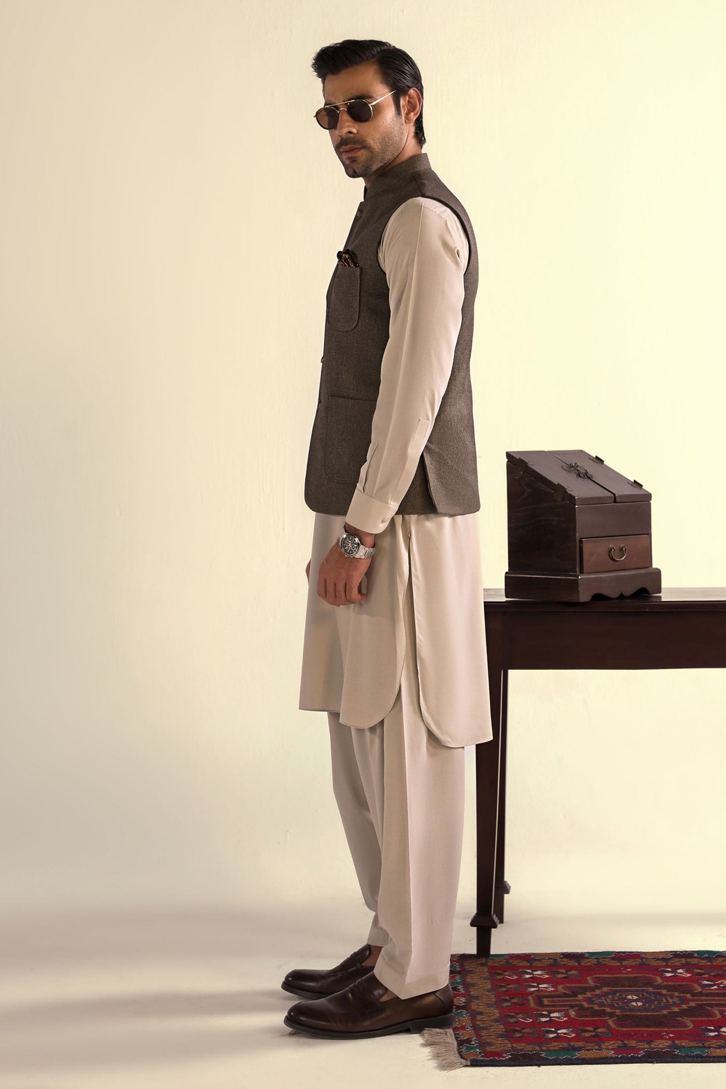 Takhleeq Brown Waist Coat WCT4