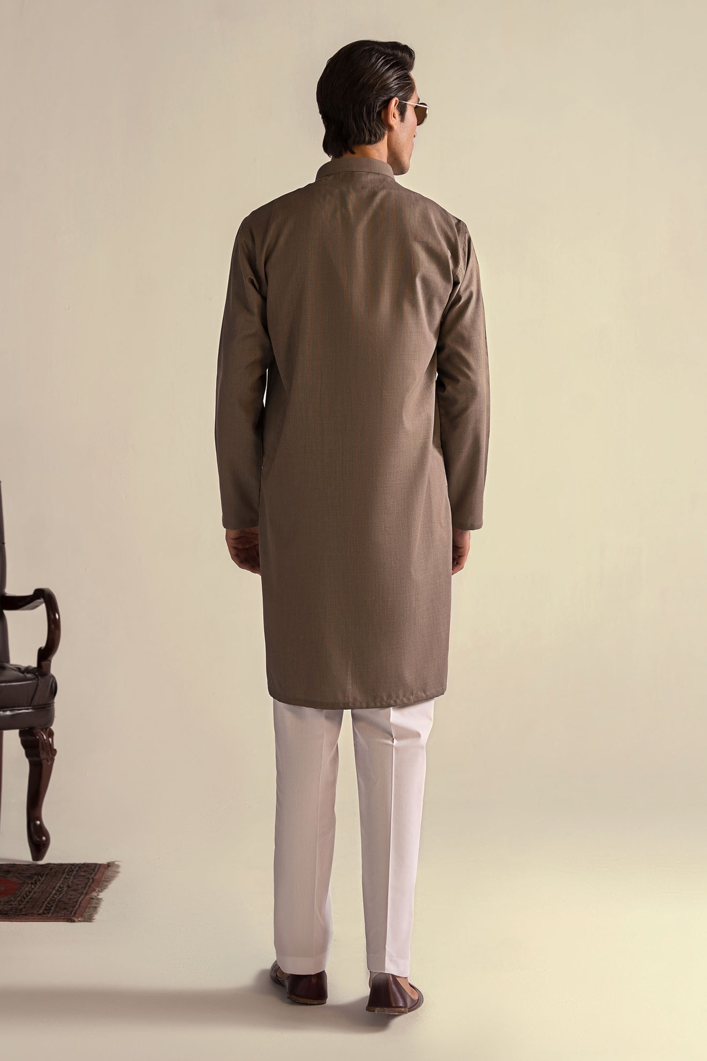 Takhleeq Olive Kurta KUT3-8741