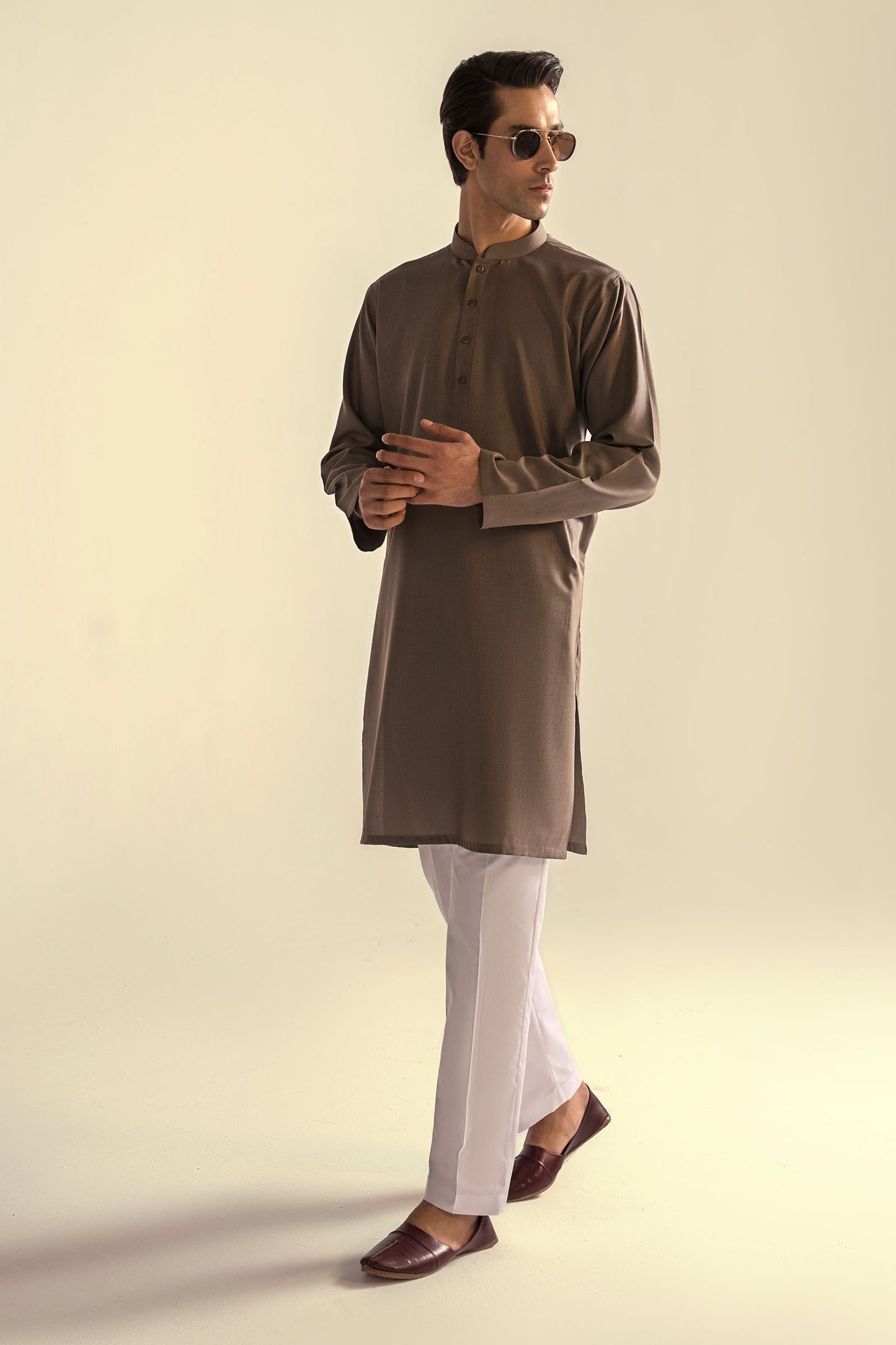 Takhleeq Olive Kurta KUT3-8741