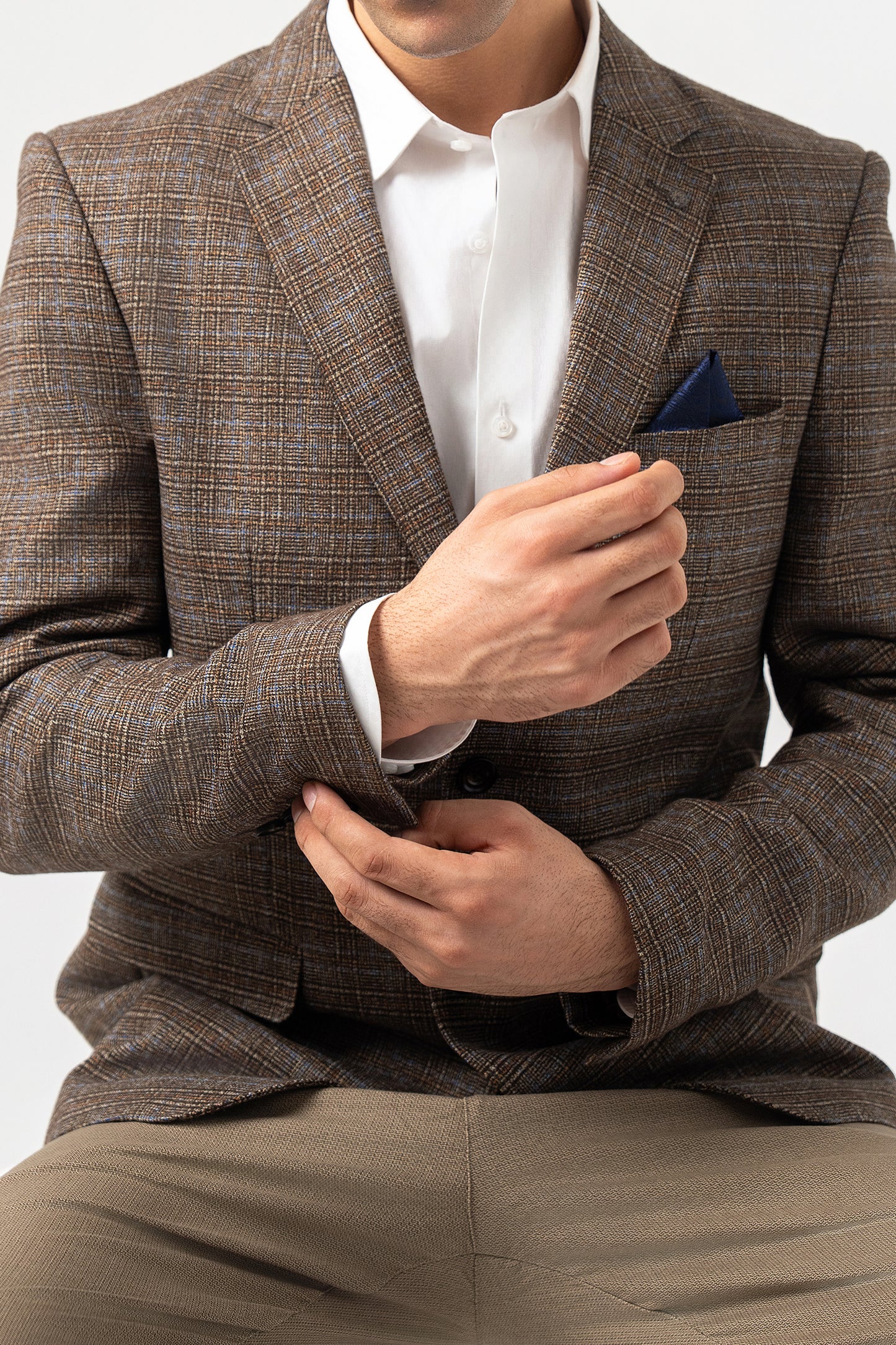 Light Brown 2 Button Blazer