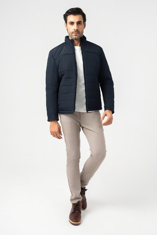 Navy Blue Parachute Jacket