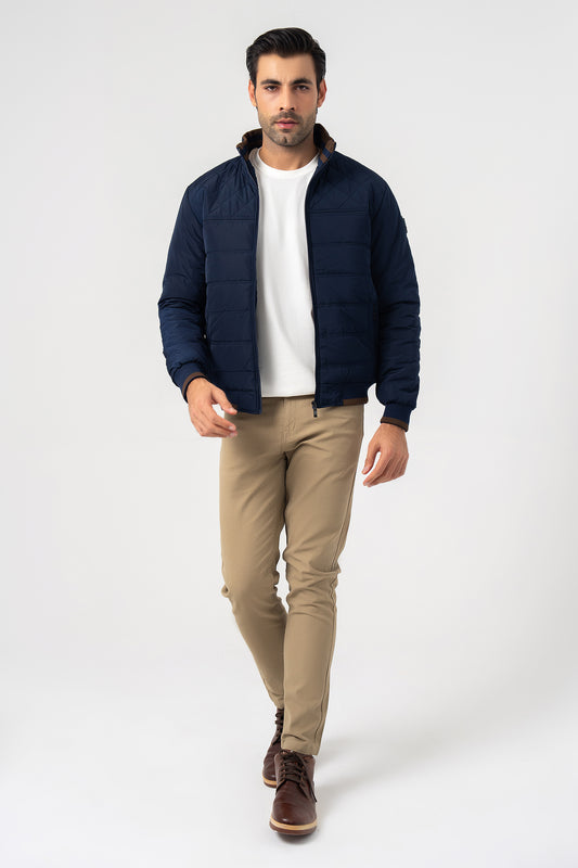 Navy Blue Parachute Jacket