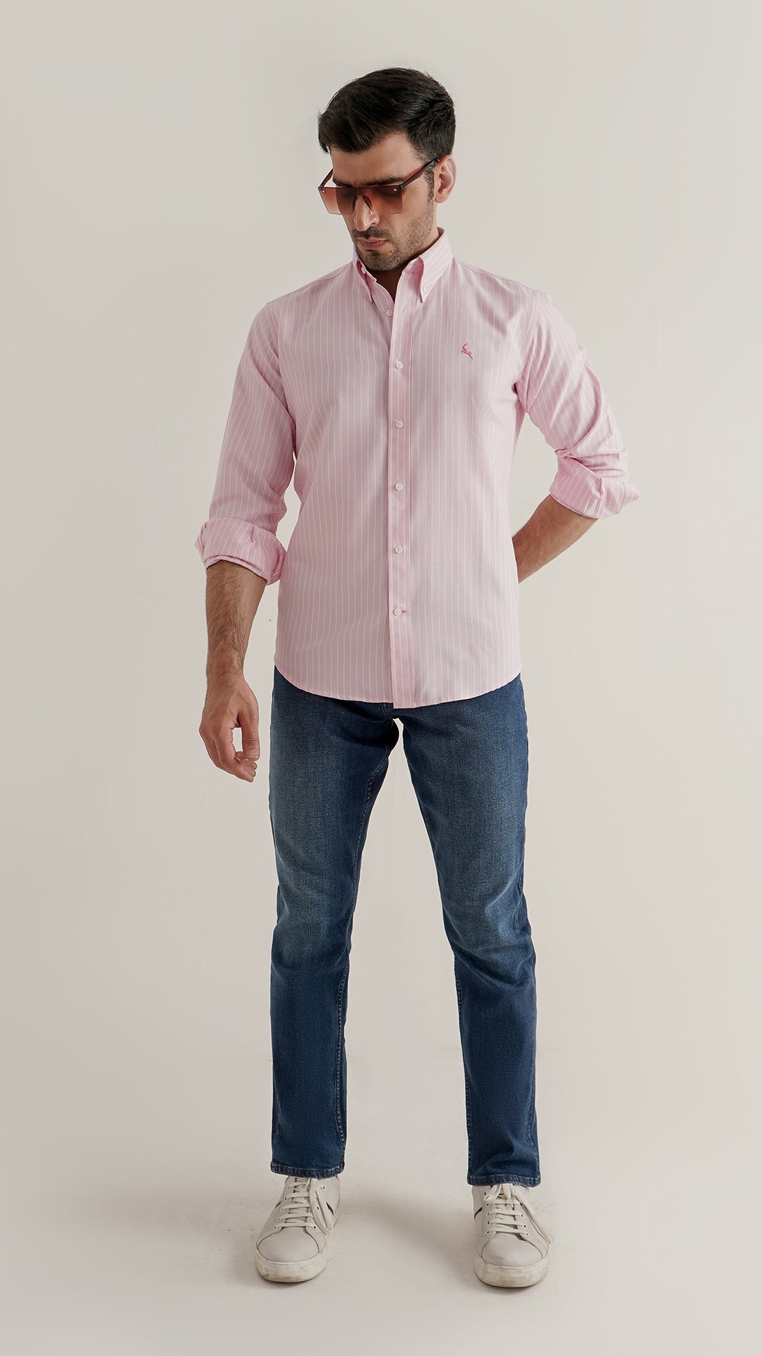 Markhor Pink Lining Oxford Signature Casual Shirt