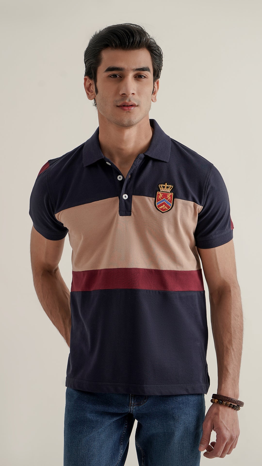 Markhor Navy Skin Fashion Pique Polo