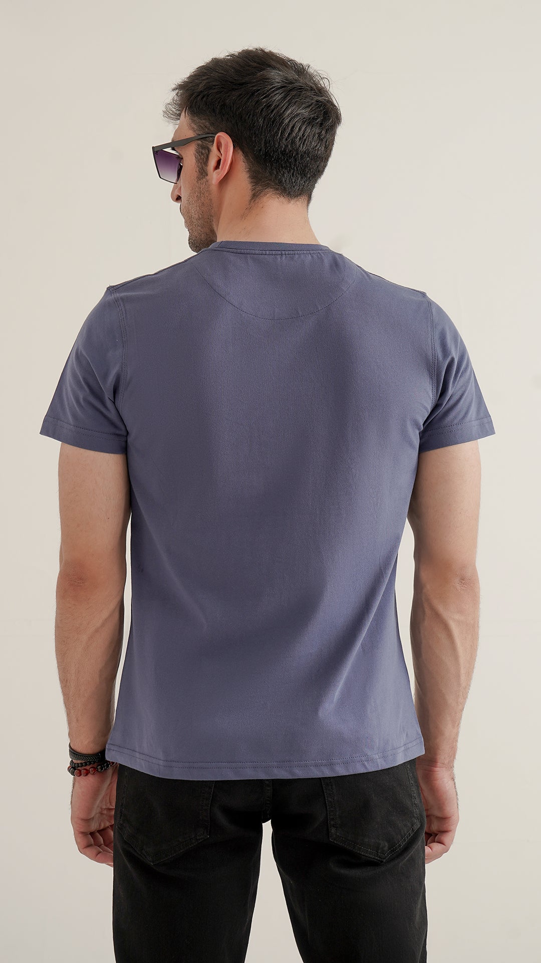 Markhor Teal Plain Jersey Crew