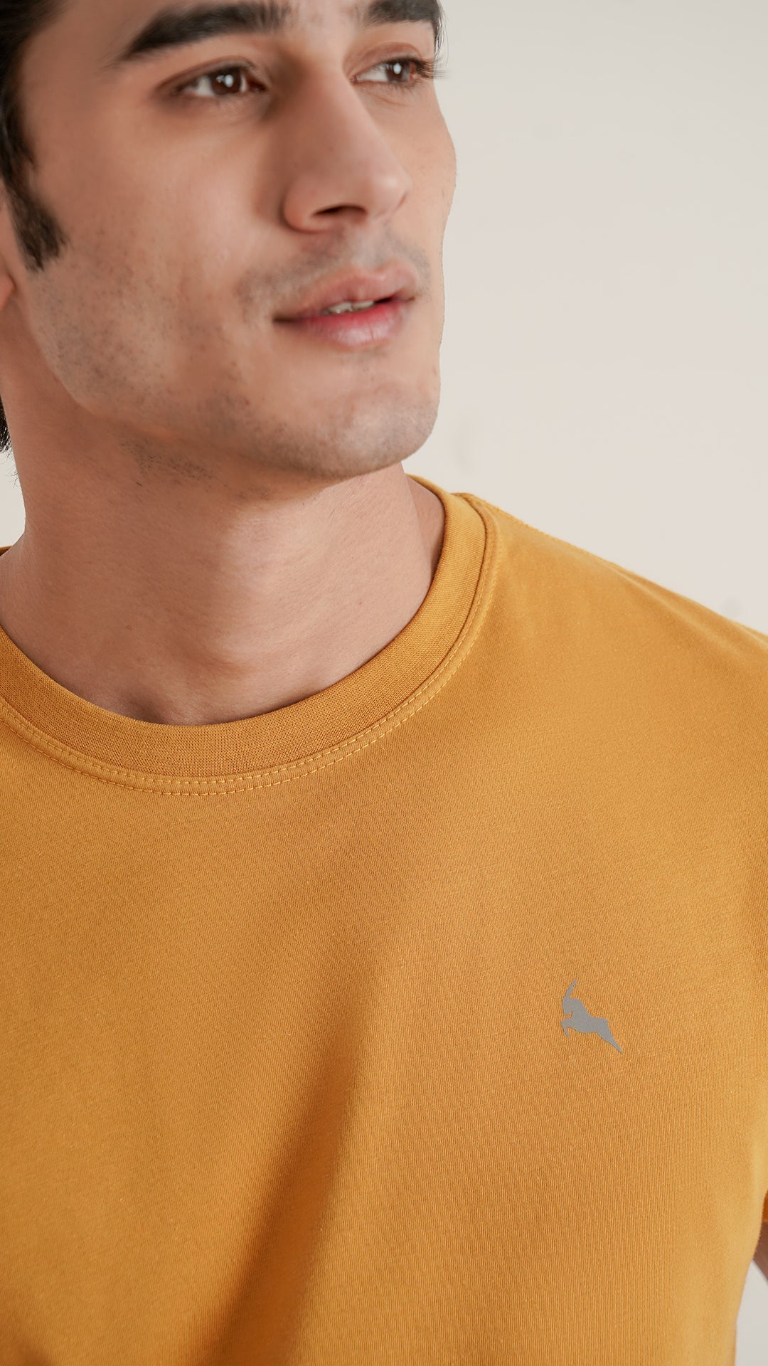 Markhor Yellow Plain Jersey Crew