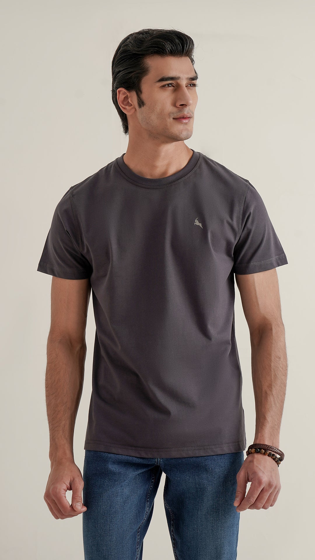 Markhor Gray Plain Jersey Crew