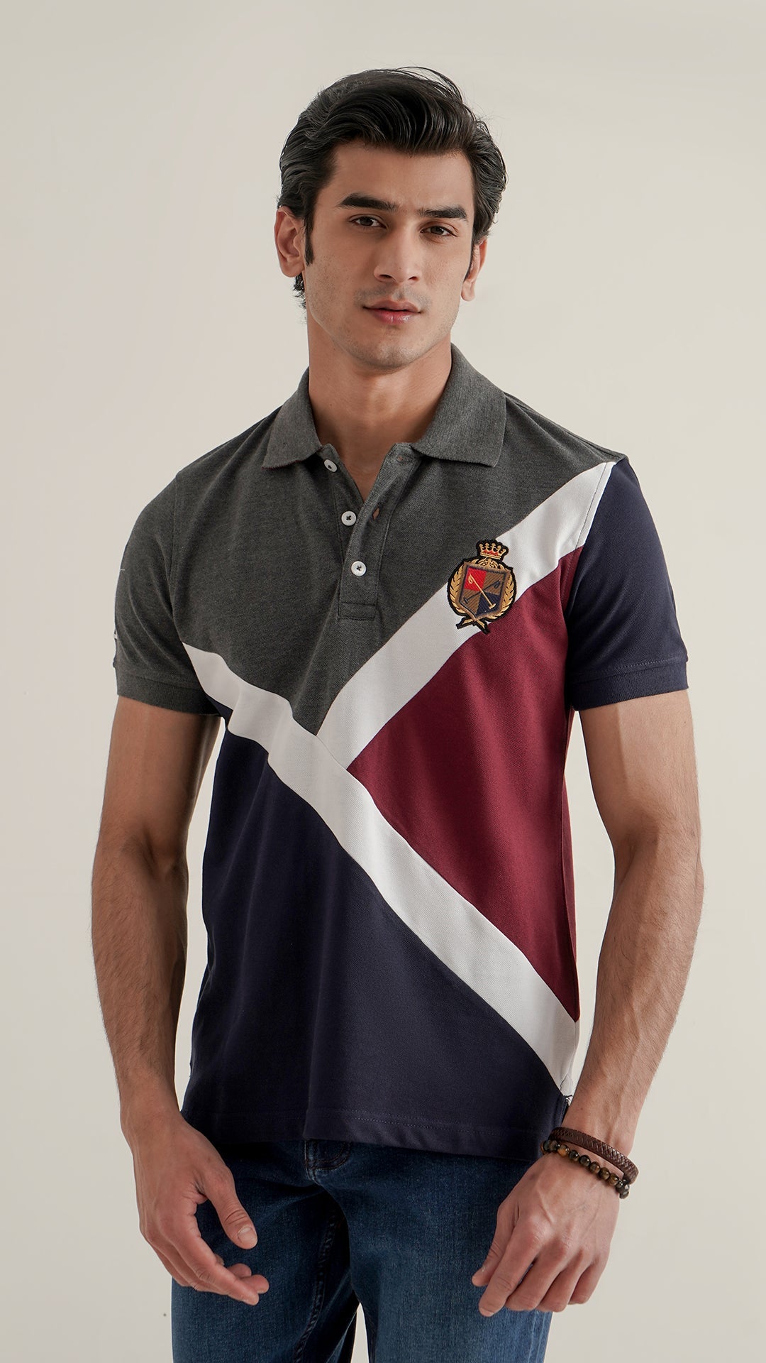 Markhor Charcole Gray Fashion Pique Polo