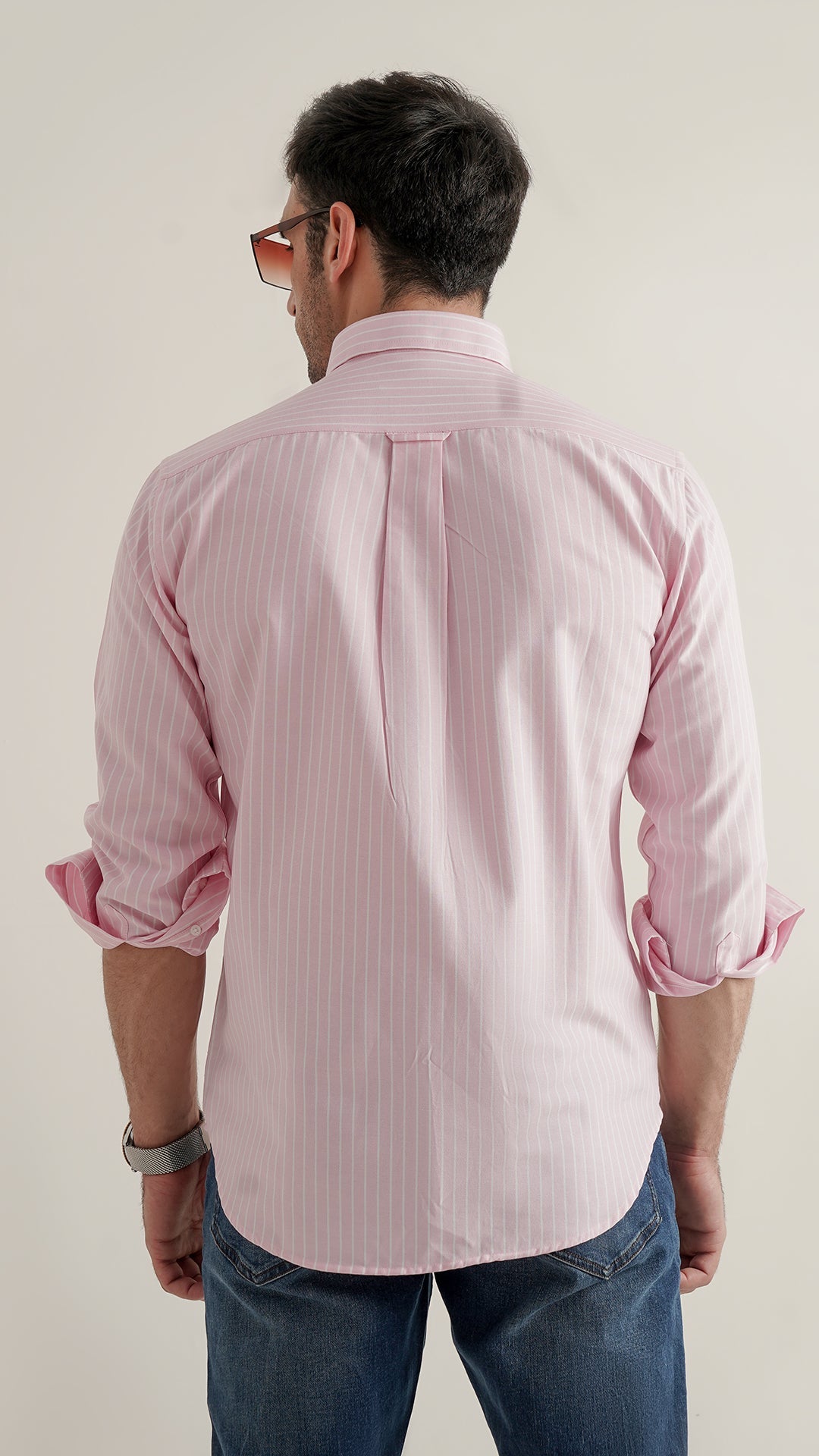 Markhor Pink Lining Oxford Signature Casual Shirt