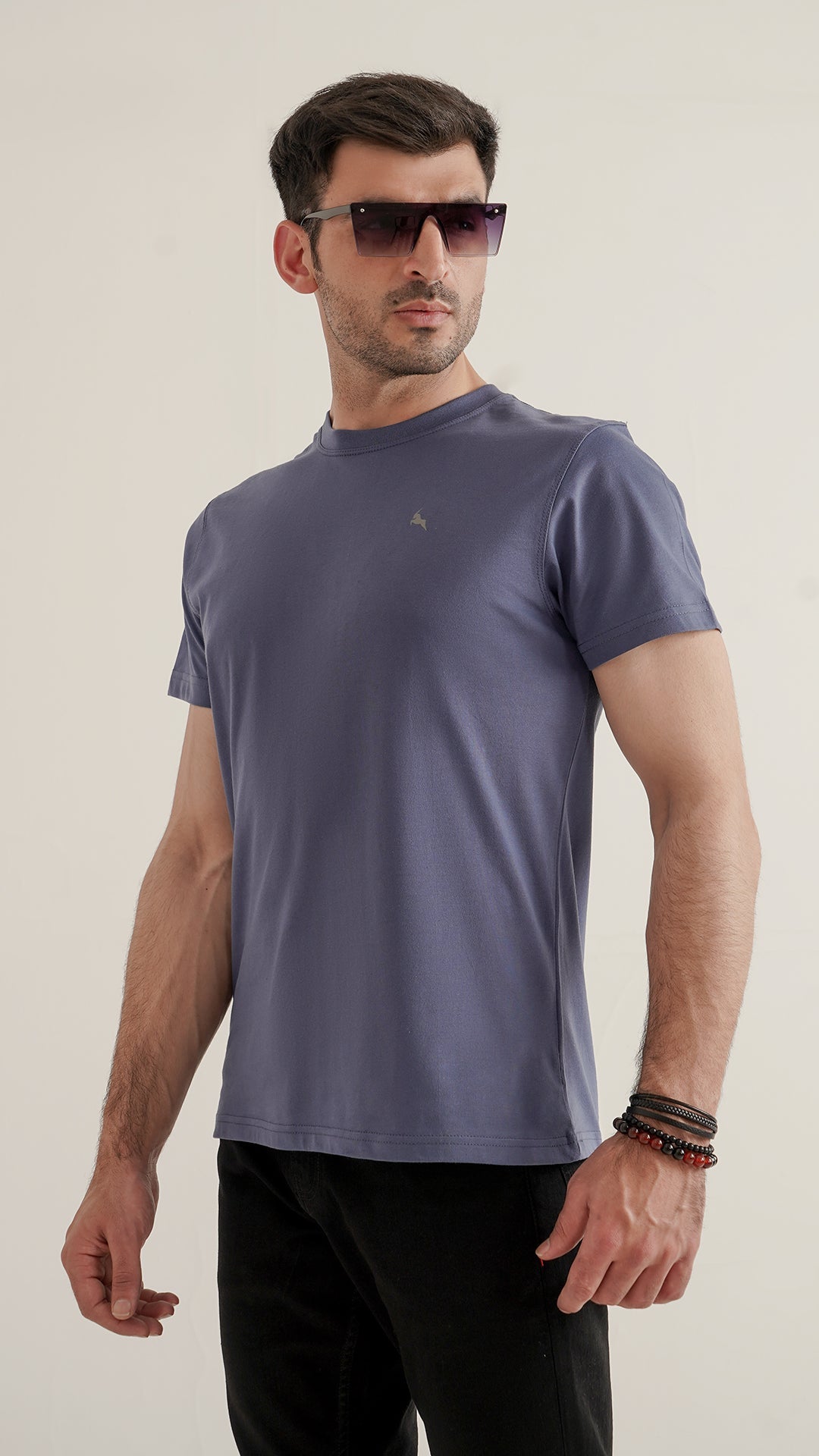 Markhor Teal Plain Jersey Crew