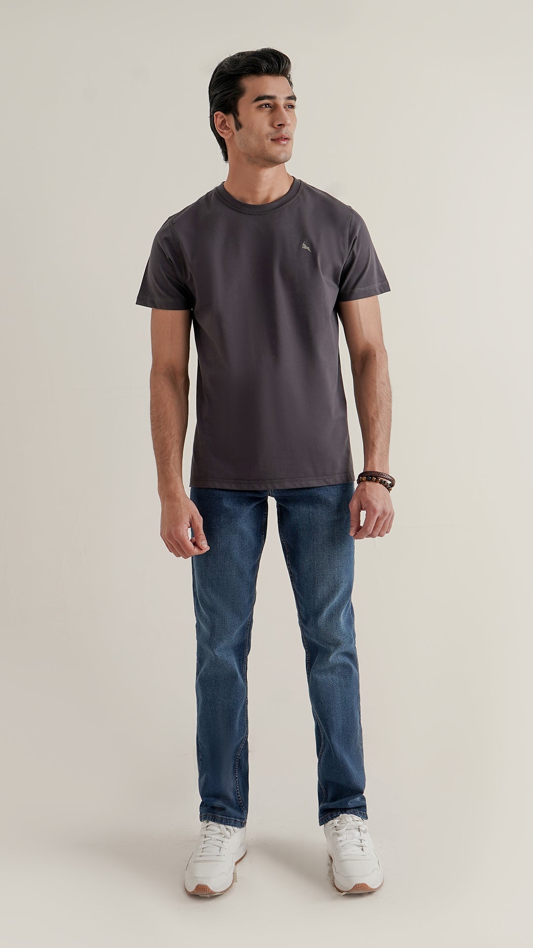 Markhor Gray Plain Jersey Crew