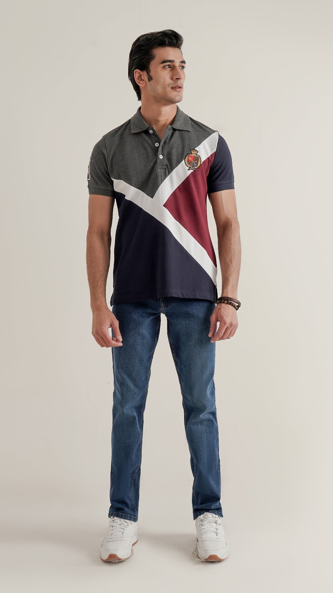 Markhor Charcole Gray Fashion Pique Polo
