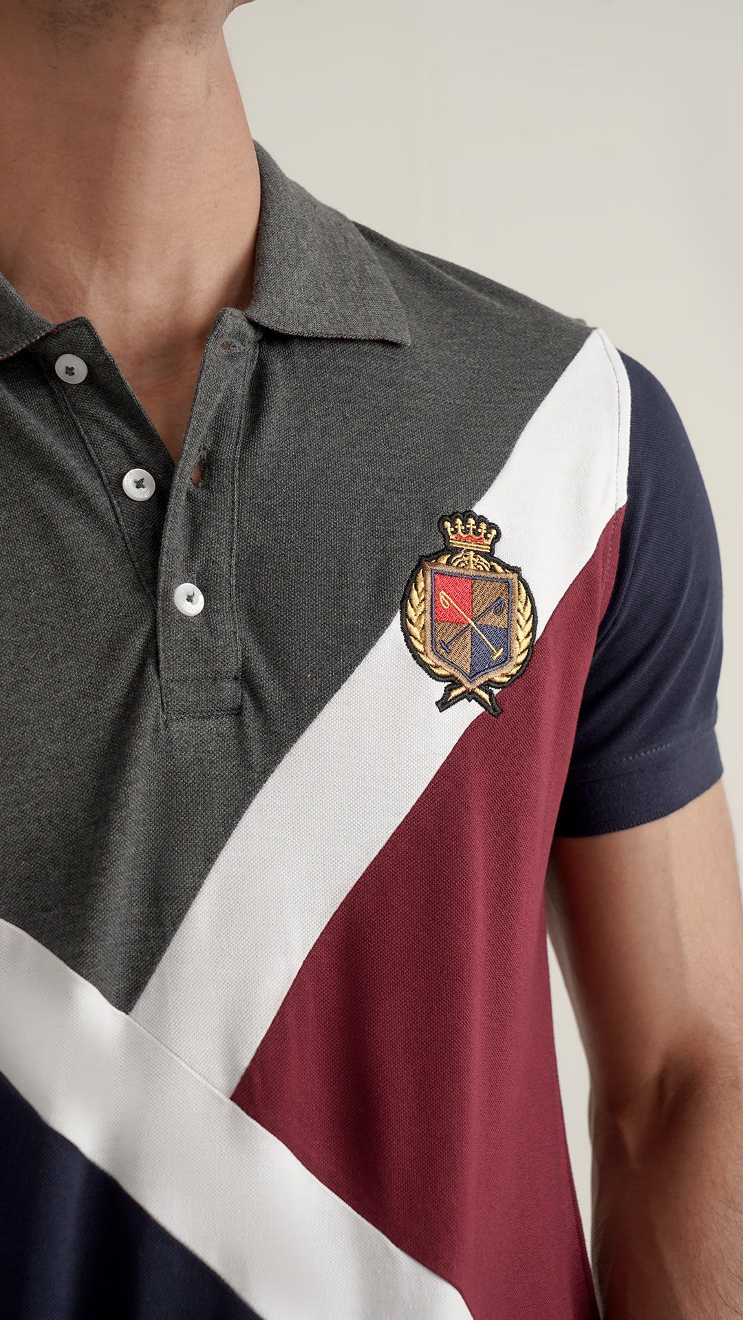 Markhor Charcole Gray Fashion Pique Polo