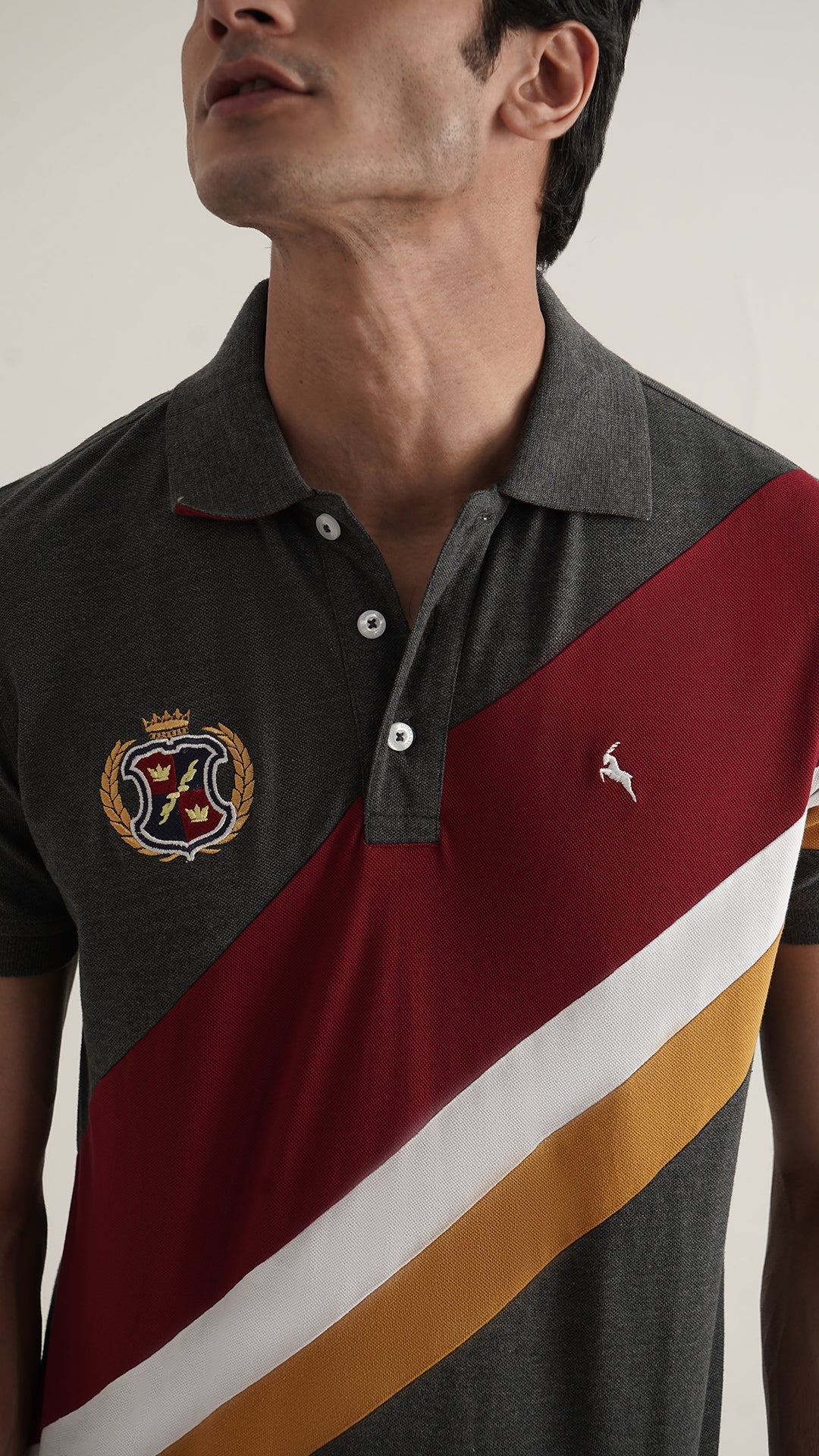 Markhor Charcole Gray Fashion Pique Polo
