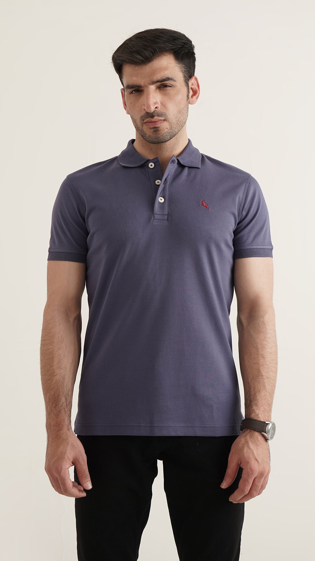 Markhor - Gold Series Teal Plain Interlock Polo