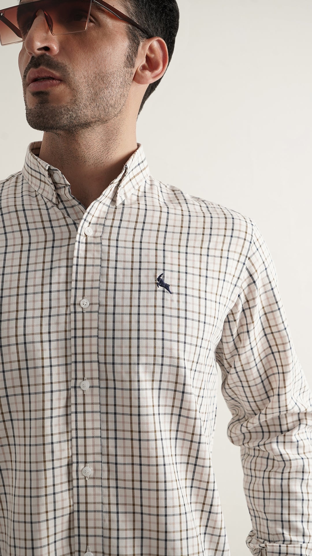 Markhor Multi Color Check Wash N Wear Signature Casual Shirt