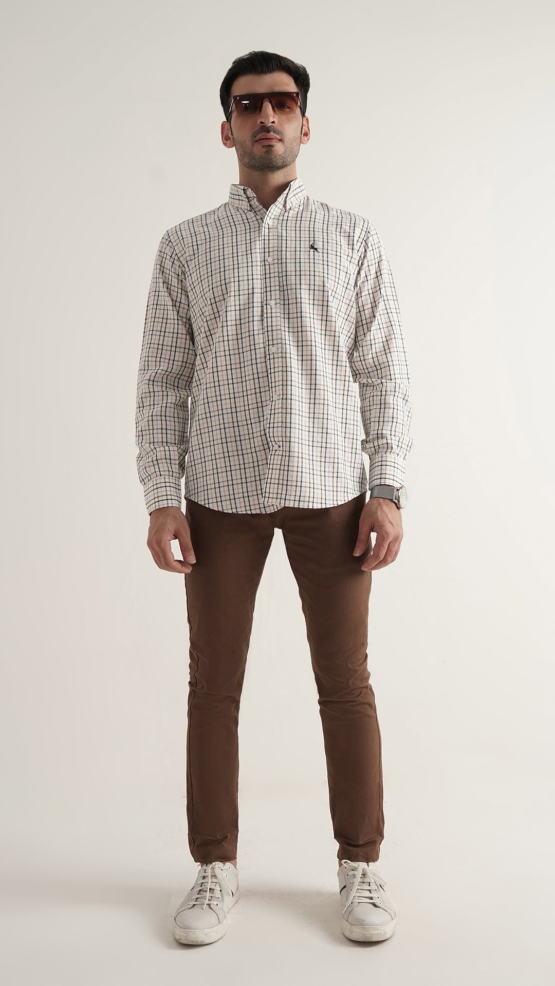 Markhor Multi Color Check Wash N Wear Signature Casual Shirt
