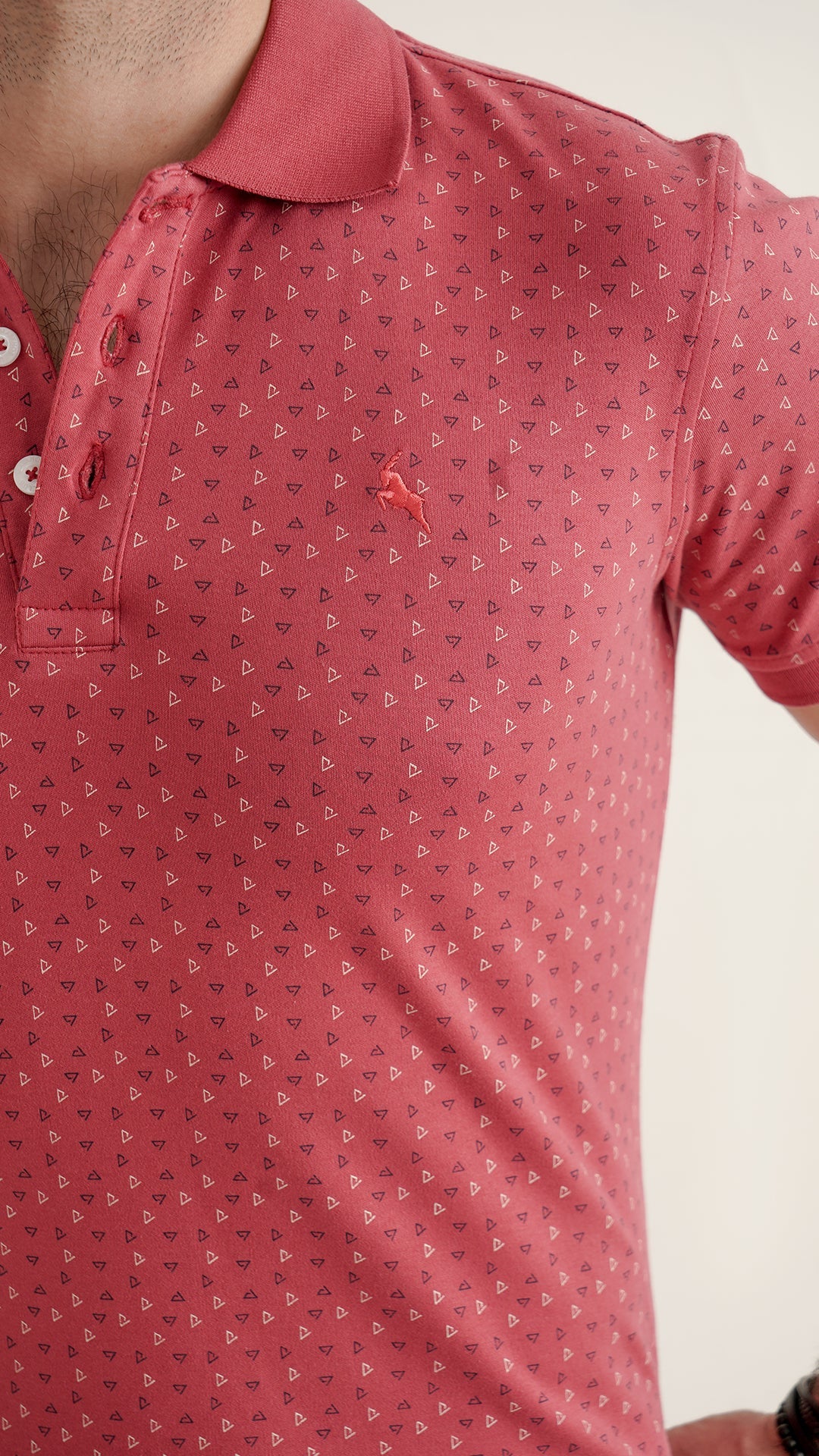 Markhor - Gold Series Carrot Print Interlock Polo