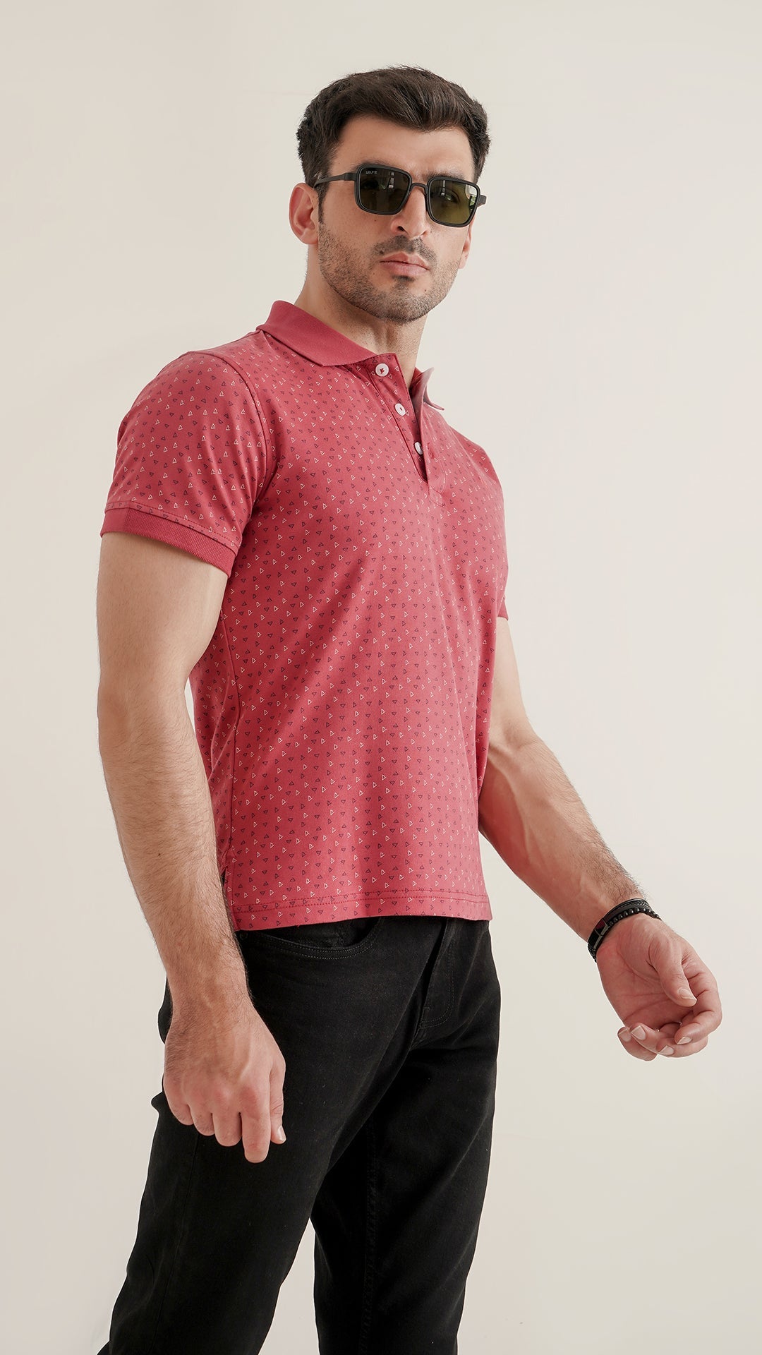 Markhor - Gold Series Carrot Print Interlock Polo