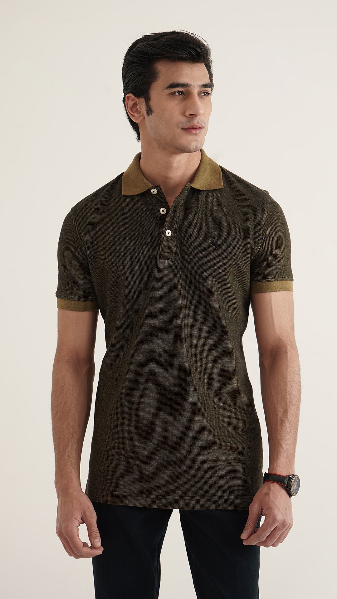 Markhor - Gold Series Yellow Yarn Dyed Polo