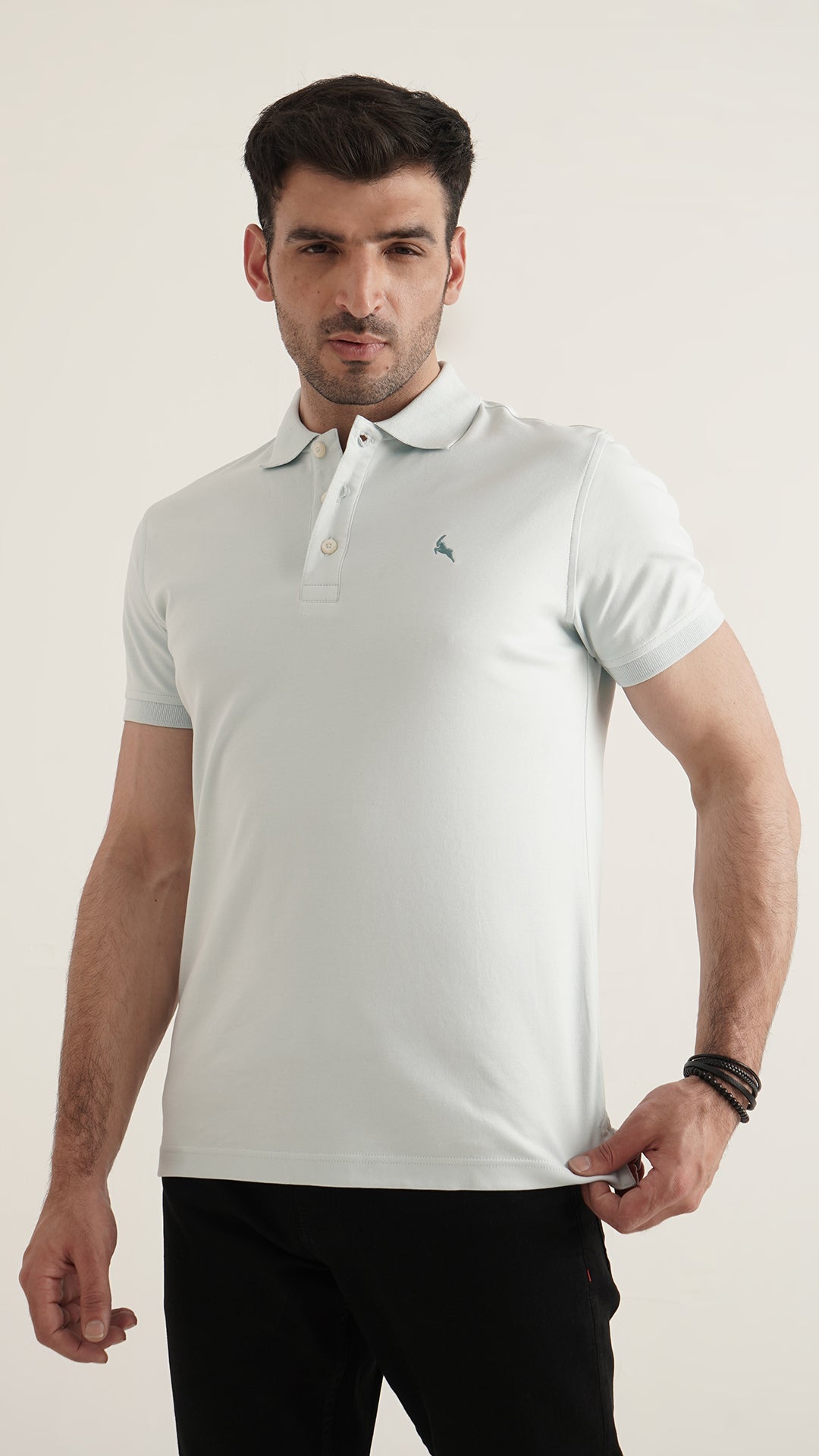 Markhor - Gold Series Sea Gree Plain Interlock Polo