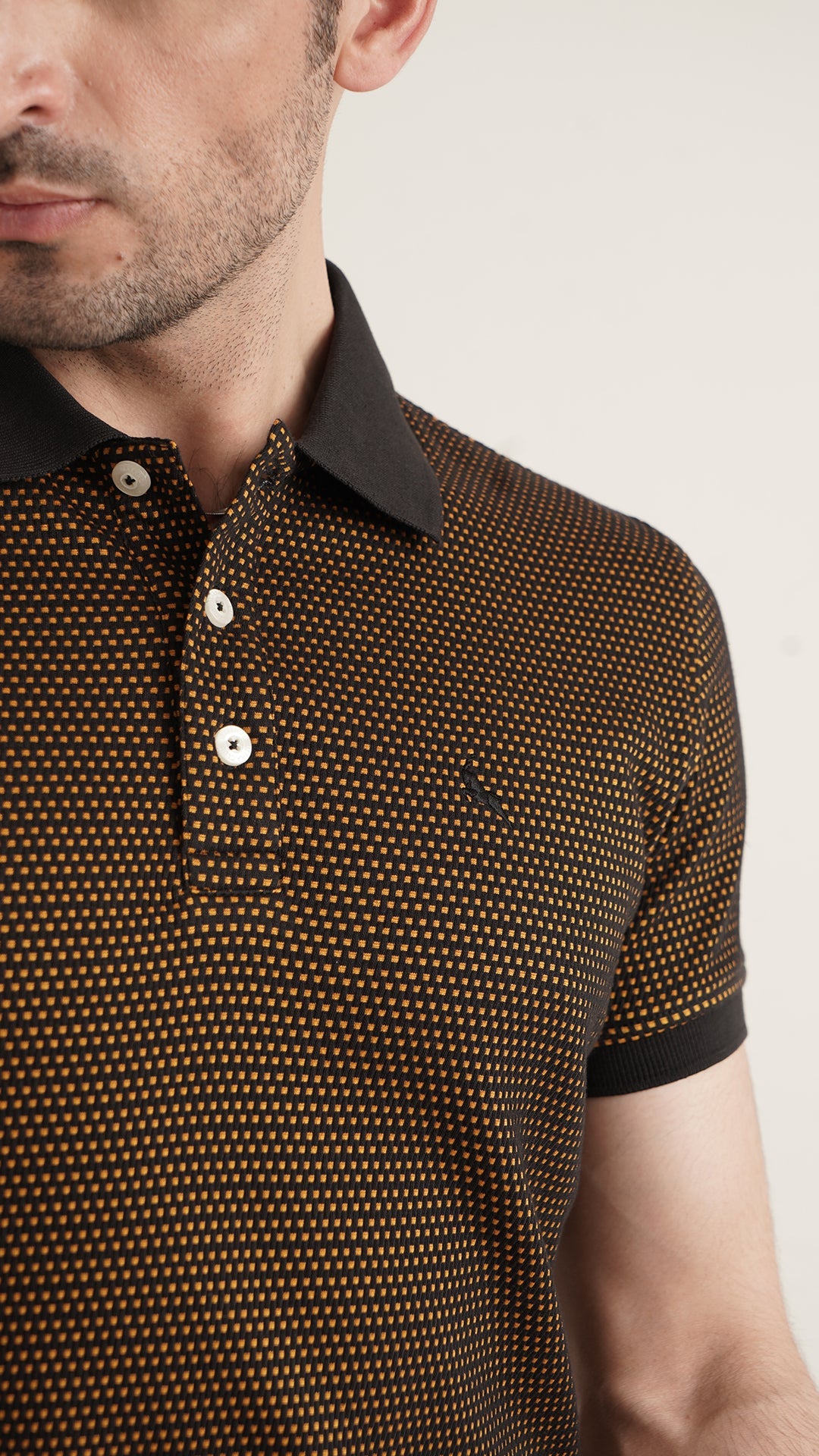 Markhor - Gold Series Yellow Jacquard Polo