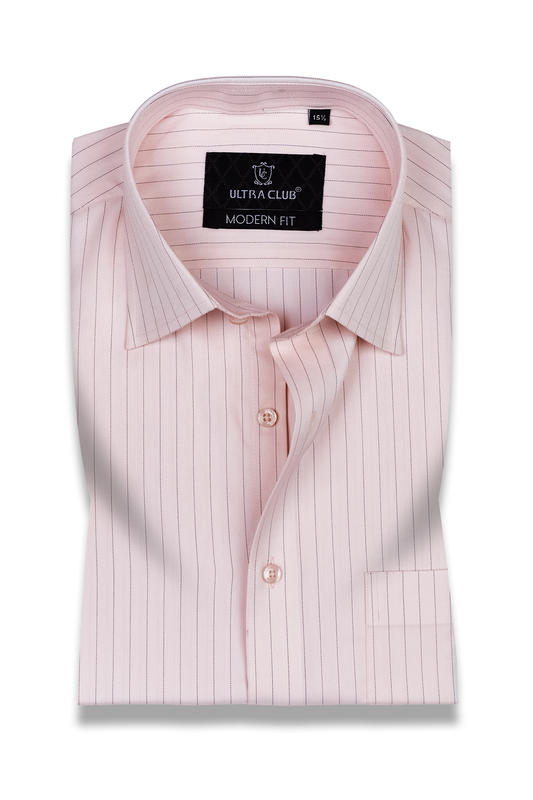 Formal Shirt Light Pink Striped 1167-22
