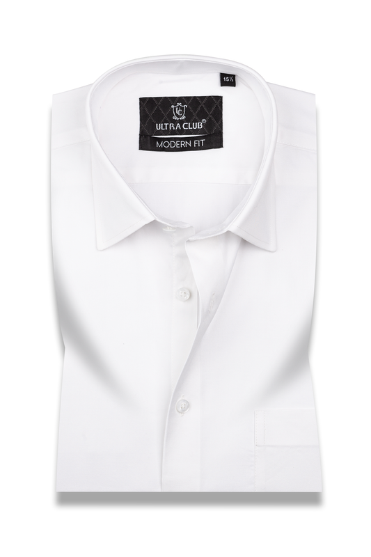 Formal Shirt Sky White Plain 1576-22