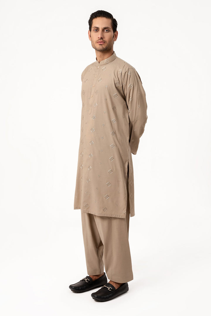 Takhleeq Embroidered Collection Light Brown 2991-2