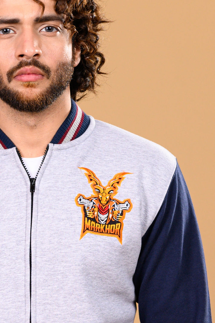 Markhor Navy & Grey Bomber B005-21