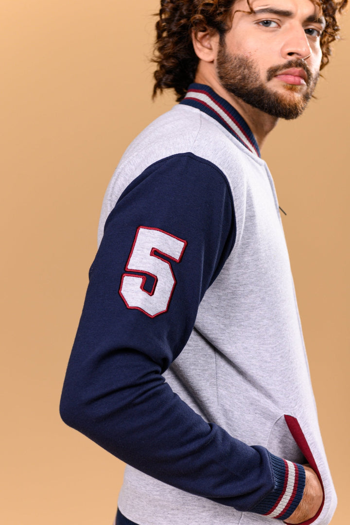 Markhor Navy & Grey Bomber B005-21