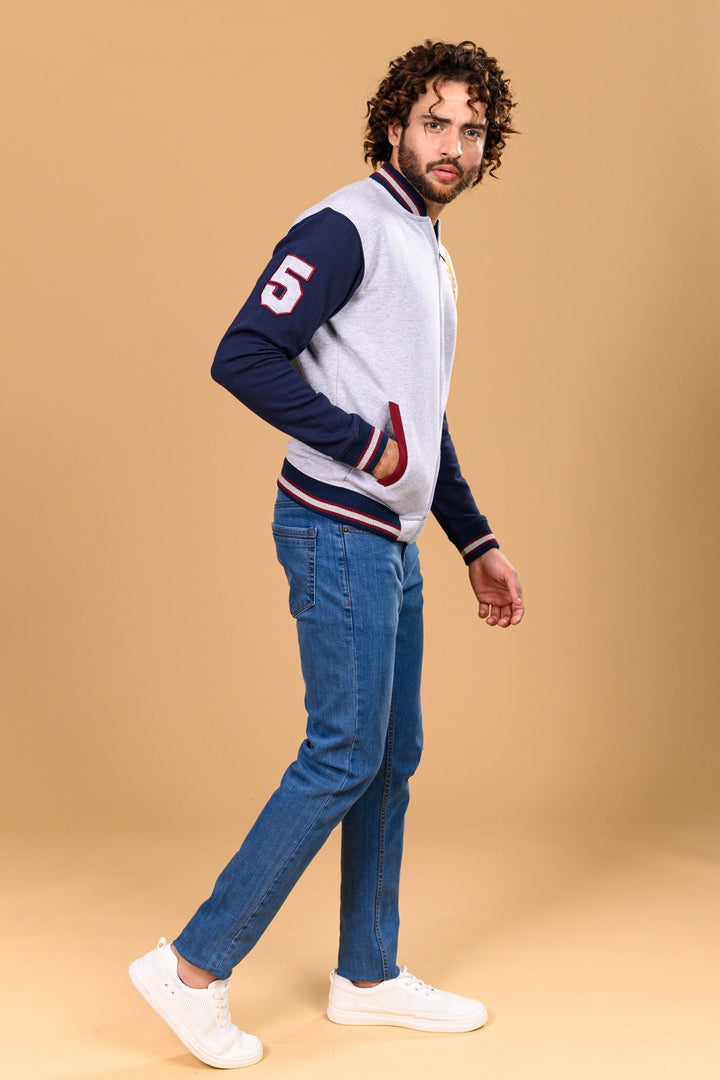 Markhor Navy & Grey Bomber B005-21